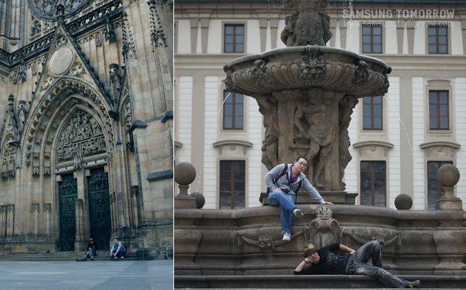 프라하 성에서 스토리텔러들