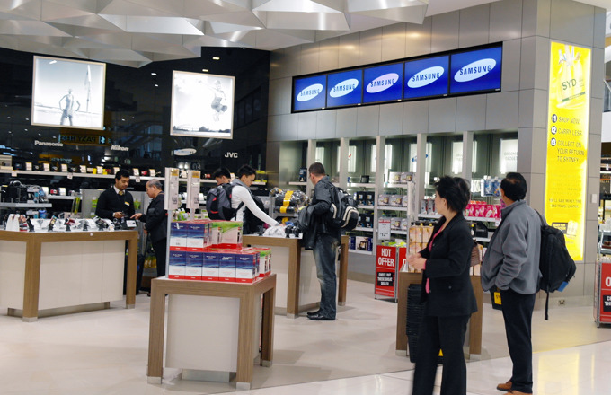 전자제품 코너에서 만난 삼성
