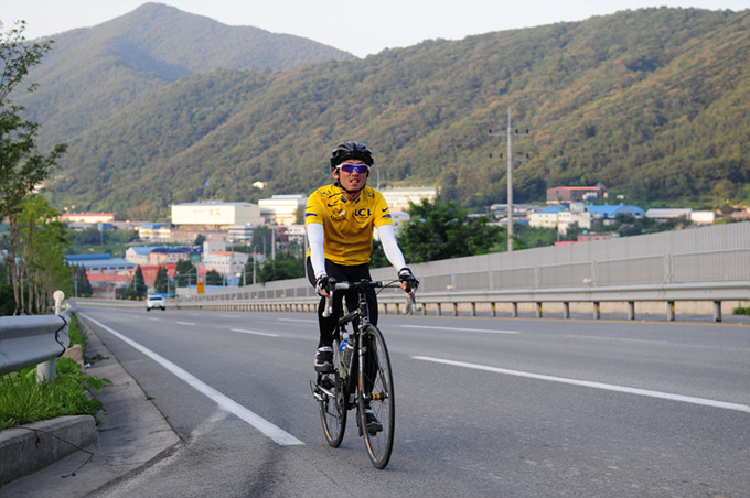 라이딩을 하는 글쓴이