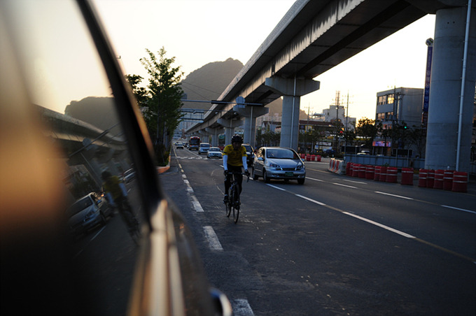 라이딩을 하는 글쓴이