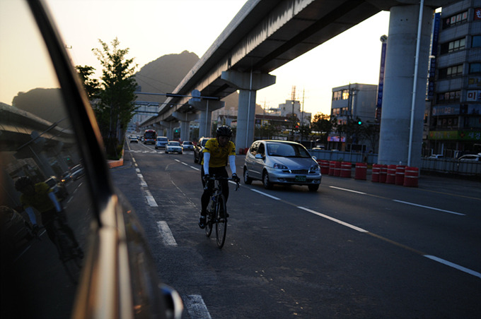 라이딩을 하는 글쓴이