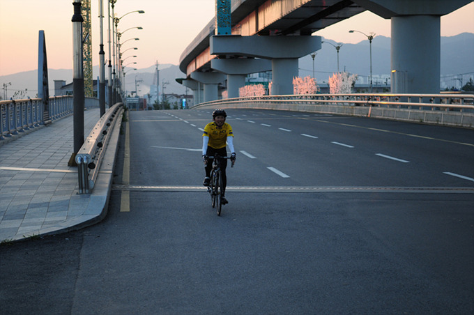 라이딩을 하는 글쓴이