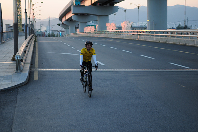 라이딩을 하는 글쓴이