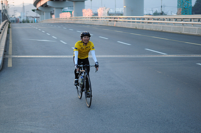 라이딩을 하는 글쓴이