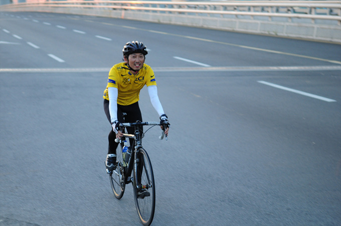 라이딩을 하는 글쓴이