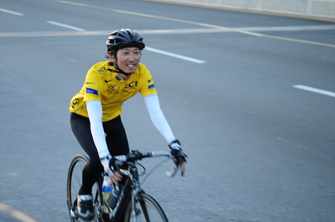 라이딩을 하는 글쓴이