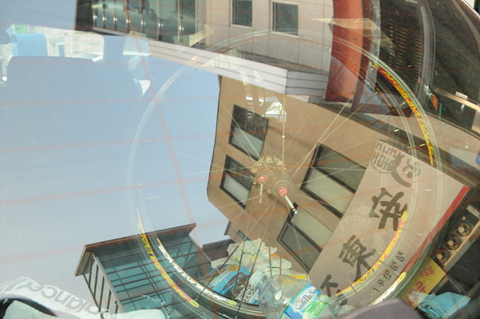 트렁크에 휠을 실은 모습