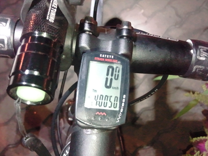 4시간쨰 라이딩 중