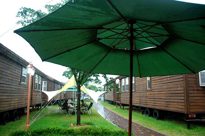 자라섬오토캠핑장의 전경