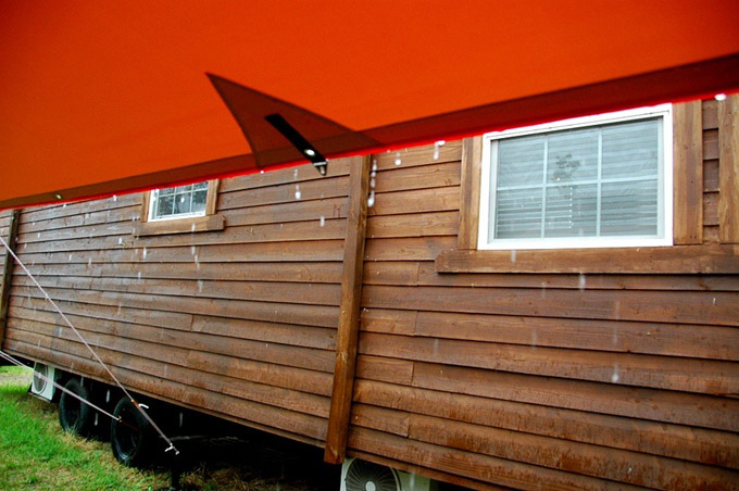 자라섬오토캠핑장의 전경