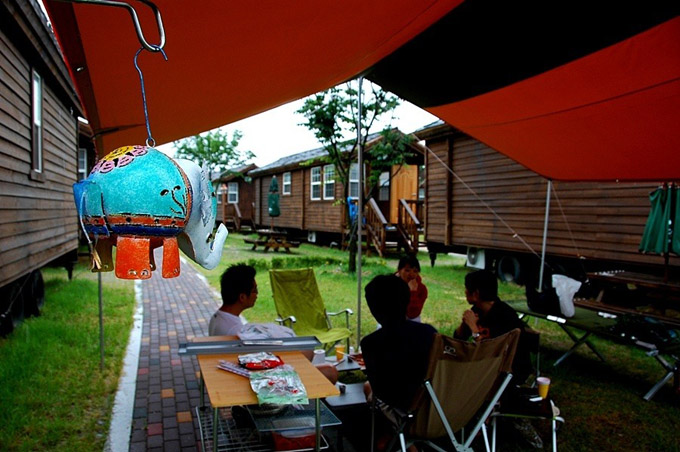 자라섬 오토캠핑장 전경