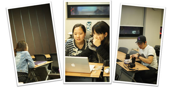 사진 수업을 듣는 스토리텔러들의 모습