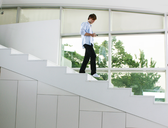 광고촬영중인 외국인 모델