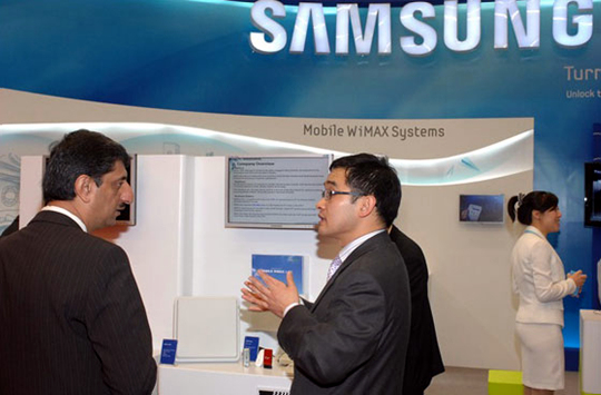 삼성부스의 풍경