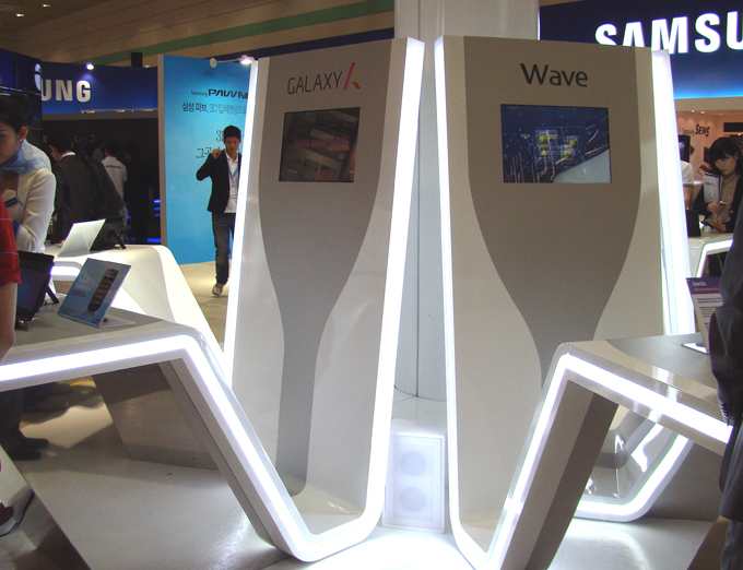 삼성 스마트폰 코너의 모습