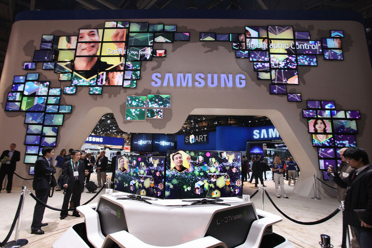 삼성부스의 전경