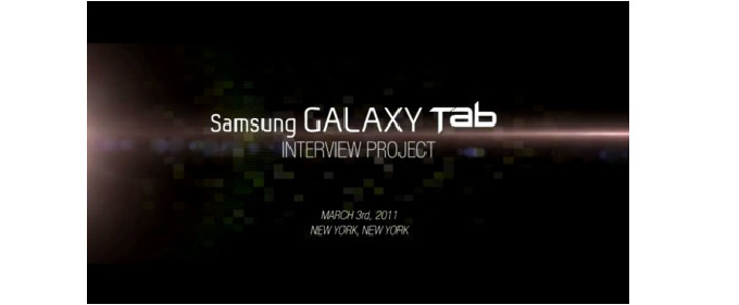 sasmung Galaxy Tab interview project
