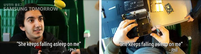 She keeps falling asleep on me phill