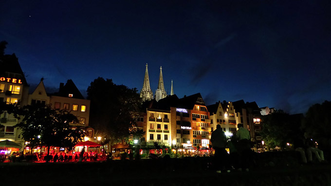 독일 쾰른의 야경