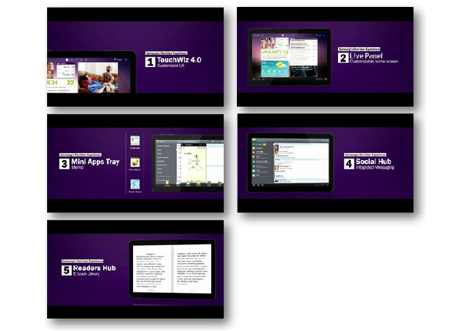 touchWiz4.0 Live panel MIni apps tray socail hub readers hub