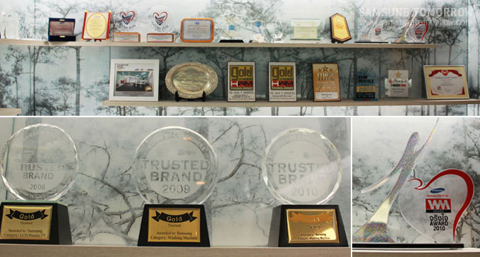 태국법인이 수상한 상패들