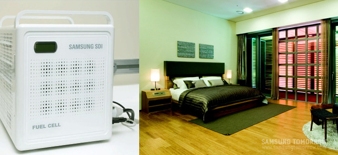 비상용 연료전지와 침실의 모습