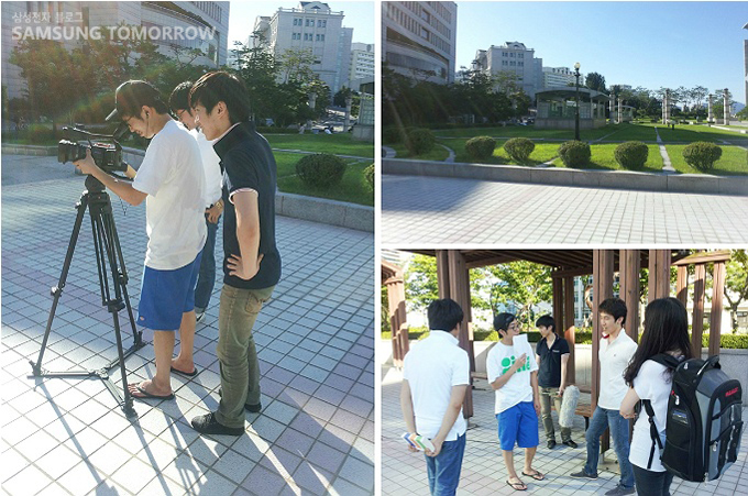 영상을 촬영하는 모습