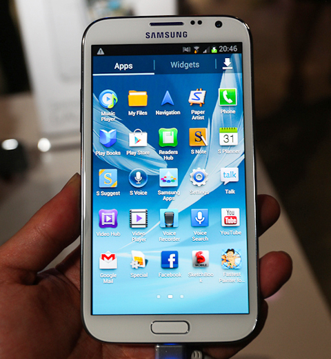 갤럭시노트2에 내장된 기본 앱