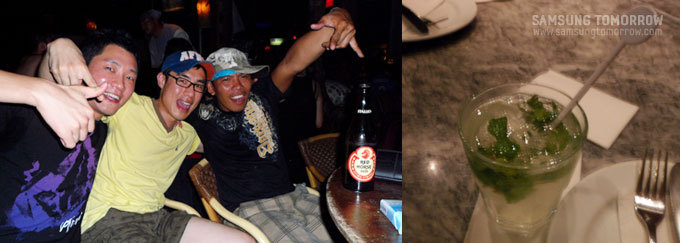 보라카이 클럽을 즐기는 모습과 모히또