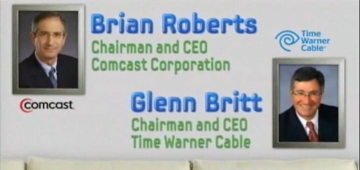 comcast brian roberts chairman and CEO comcast corporation, Glenn Britt chairman and CEO Time Warner Cable