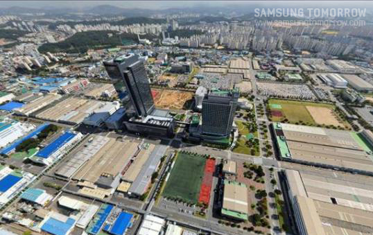 네이버의 스카이뷰를 통해서 본 사업장의 모습