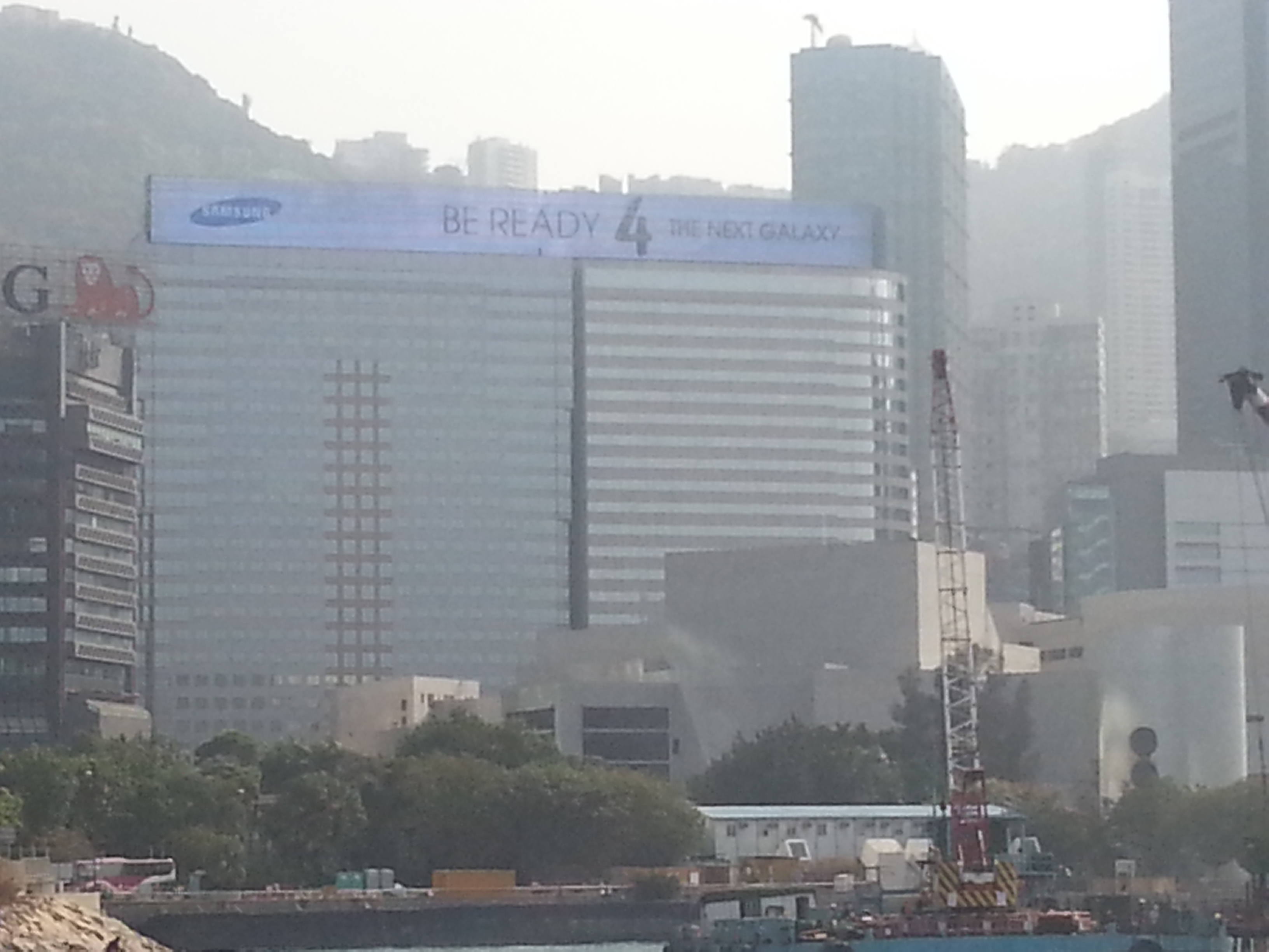 홍콩 삼성 언팩 옥외광고