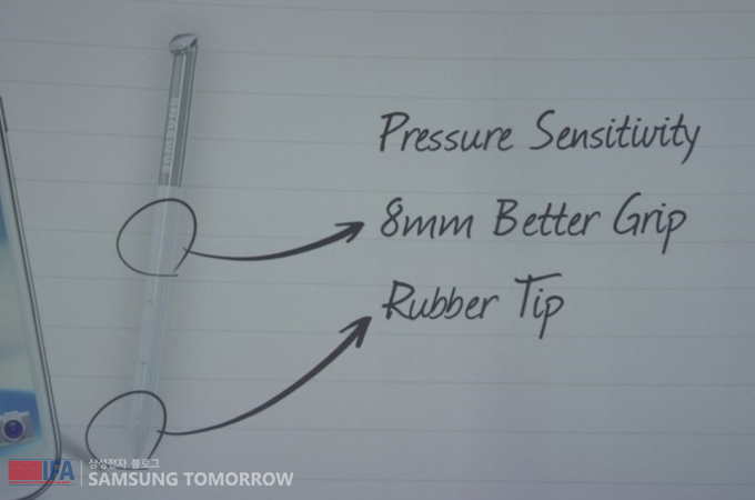 갤럭시S펜, pressure sensitivity, 8mm Better Grip, Rubber tip