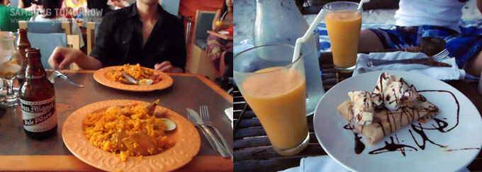 망고와 맥주 그리고 크라페와 망고주스