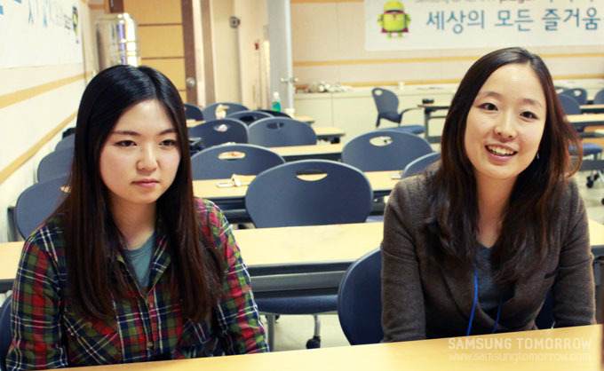 부경대학교 정민아 학생과 장혜인 학생