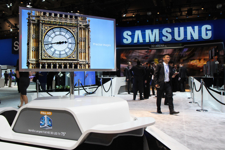 삼성부스의 전경