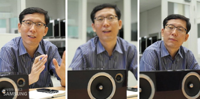양작흔 수석이 오디오에 대해 이야기하는 모습