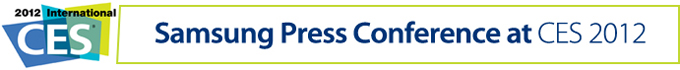 CES Samsung press conference at CES 2012