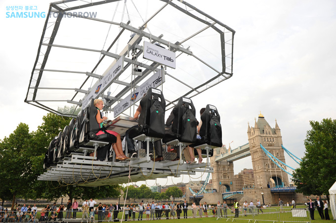 갤럭시탭 Dinner in the SKY 행사