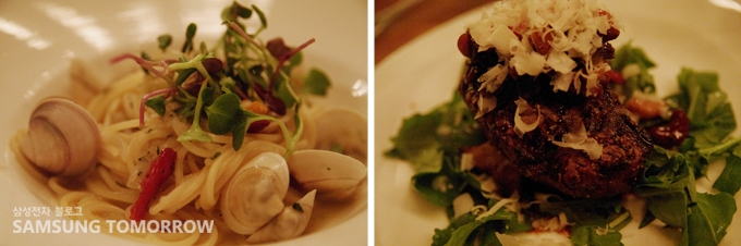 삼성전자 블루로거 2기의 입을 즐겁게 해준 봉골로 스파게티와 스테이크