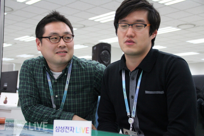 RA Lab(생활가전) 정창우 책임(왼쪽) / 선행개발2그룹(생활가전) 조재연 사원 (오른쪽)