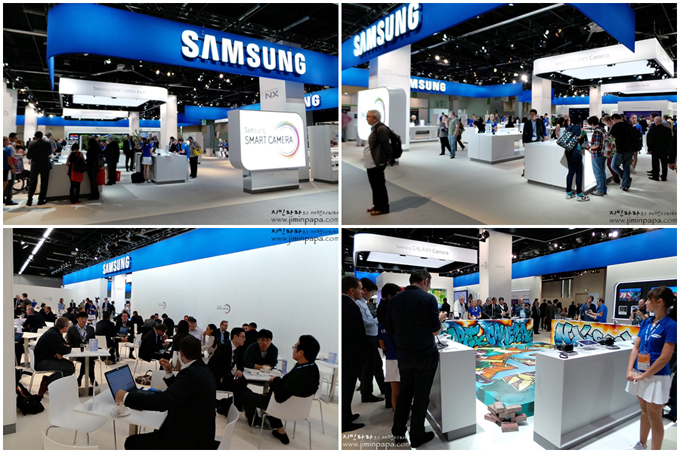 포토키나내의 삼성 부스 전경