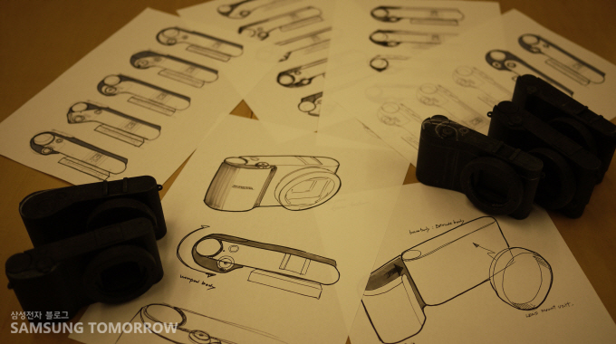 삼성카메라 디자인 스케치 
