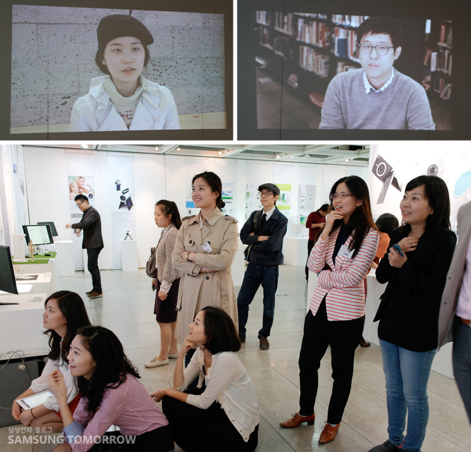 영상을 보며 추억에 잠긴 SADI 학생들