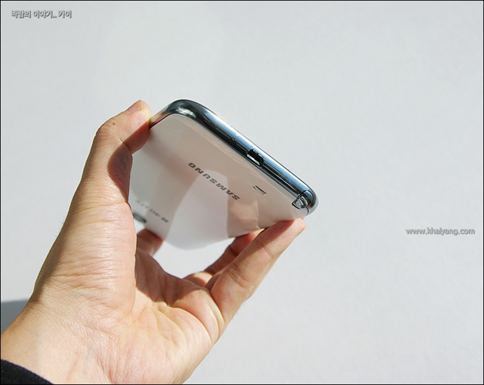 갤럭시노트 측면