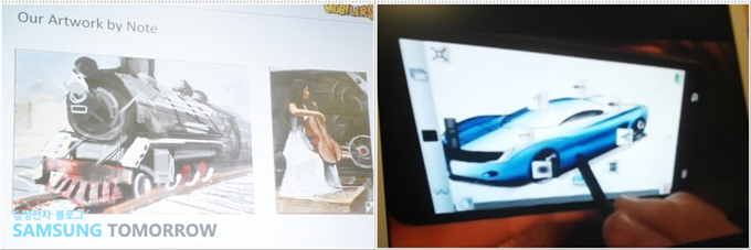 갤럭시노트로 그린 작품들