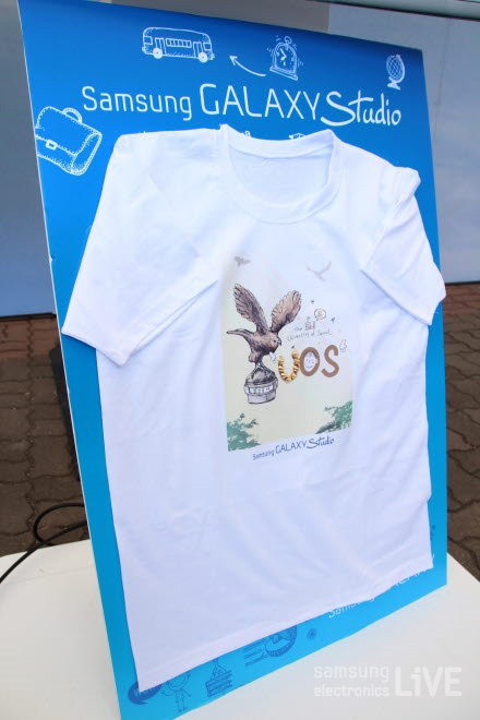 갤럭시노트로 디자인한 티셔츠