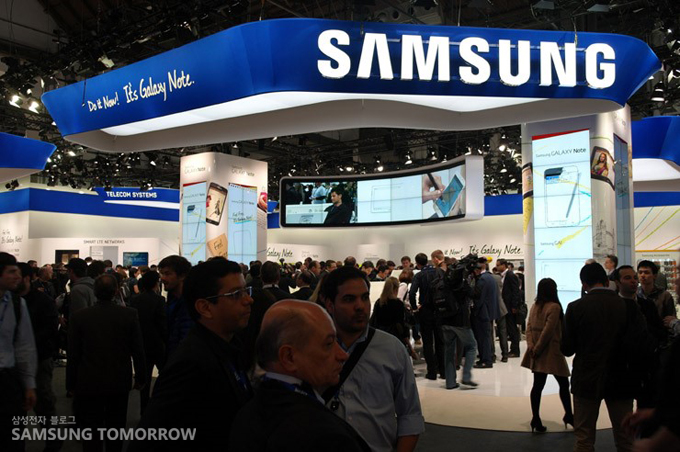 MWC 2012 삼성전자부스