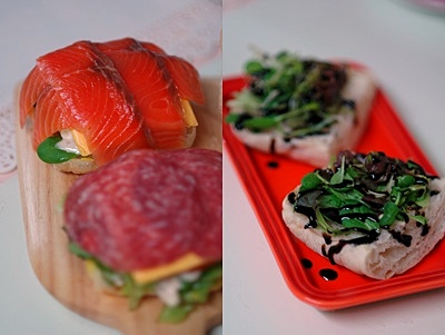 연어샌드위치 만드는 과정