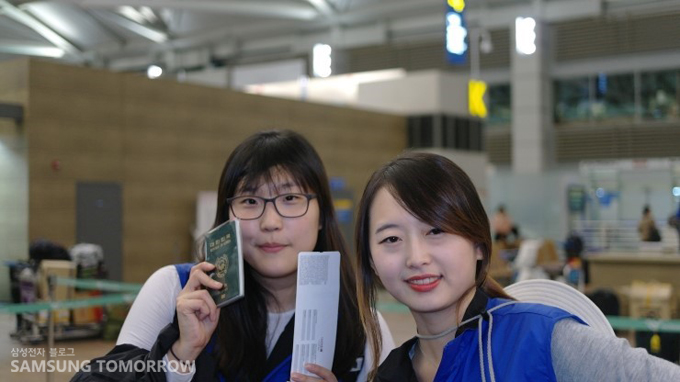 문은미(좌), 박은지(우)